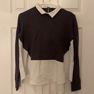 French Connection Collared Blouse Top